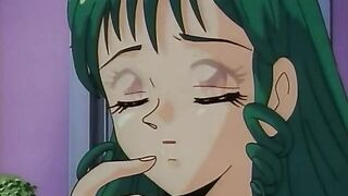 Wake Up! Aria - Hentai girl is laying spread eagle with legs apart ready for sex