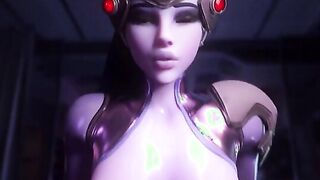 Widowmaker rides on your cock till cum explodes in her
