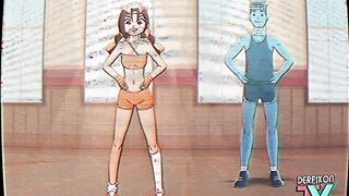 Eri-Chan's Home Workout! - Exercise guru sucks dick in the bathroom