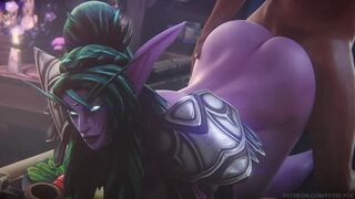 Tyrande Whisperwind from warcraft fucked in 3D porn compilation