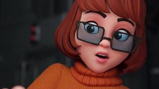 3D Hentai - Ghost Cocks 1&2 - Velma from Scooby Doo is gangbanged by
