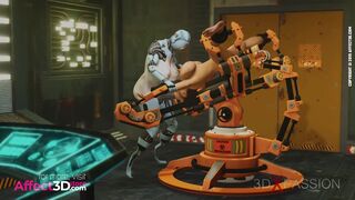 Hentai - Sex Robot Generation 7 - Scifi futanari robot ass bangs restrained