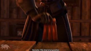 3D Hentai - Primordium 1 - Yennefer gets her ass fucked by a scholar's big