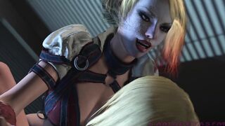 Hentai - Batman Porn Asylum 4 - Supergirl gets on her knees to suck Harley