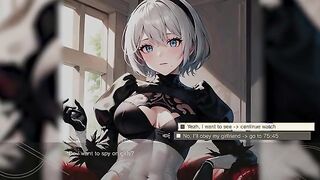 3D Hentai - (JOI & ASMR game preview) Nier Automata 2B loves your dick