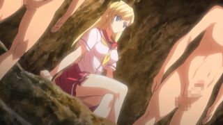 Gangbang Club 1 - Busty redhead teacher is hentai gangbanged and electrocuted