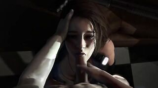 3D Hentai - S.T.A.R.S. Interrogation - Umbrella soldier pov blowjob from Jill
