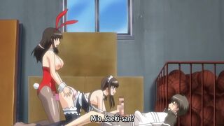Fault!! 3 - Tennis camp turns into an hentai threesome public fuck in the