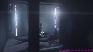 3D Hentai - Sex Virus 1 - Jill Valentine is roughly fucked in futanari threesome