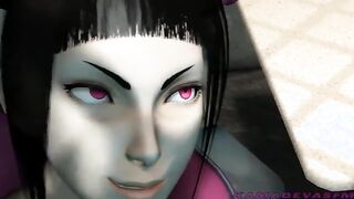 Ultimate Tournament 1 - Juri Han lesbian fucks Tina Armstrong with a strapon