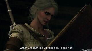 Corruption of the Lodge 3 - Wicher Ciri is double penetrated by big futanari cocks