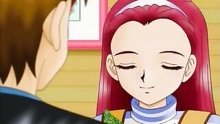 Pure Love 1 - Aristocrat fucks hot hentai girl in the fields while students spy on them
