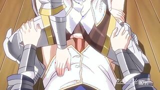 St. Brunehilde Girls Knight Academy - Busty hentai student gets dick in tight virgin pussy