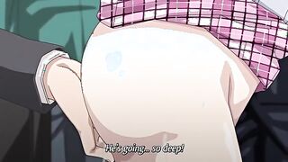 Love Express - Hentai academy girl is double penetrated on crowded train