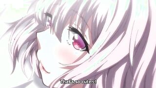 First Love Time 4 - Academy girl gives hentai blowjob under desk in library