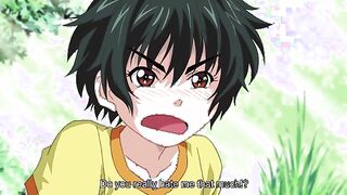 First Love 3 - Hot anime virgin teen slides her tight pussy down on boyfriend's dick