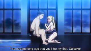 Tsundero 4 - Busty teen with big lactating nipples has hentai sex at pool