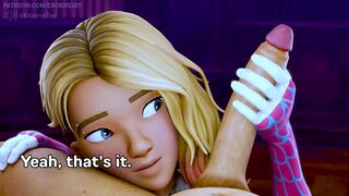 (JOI & ASMR game preview) Gwen Stacy Sex Journey Through the Worlds