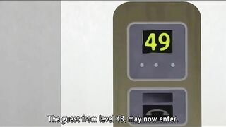 Feelings of Concern 1 - Sexy elevator girl gets rough public hentai creampie