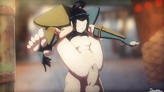 Petite asian girl Azula gets her pussy destroyed in rough big dick sex