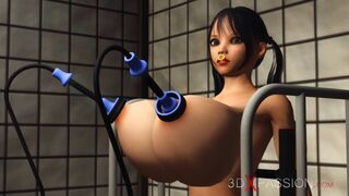 (preview) Milk Maid 2 - Busty bondage slave gets fucked hard by shemale