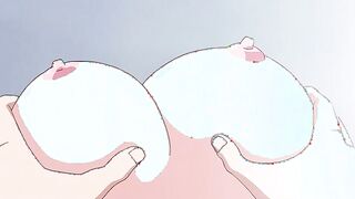 Nee Summer! 1 - Busty hentai cousin teases virgin with a footjob