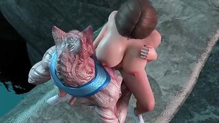 Doree the Explorer - Dora gets her tight pussy spread by big beast cock
