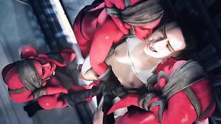 Star Wars: The Sith Awakens - Rey is gangbanged by red futanari Twi'leks