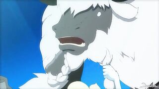 Frozen Elsa gets fucked by giant Yeti beast dick in cartoon porn
