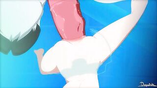 Frozen Elsa gets fucked by giant Yeti beast dick in cartoon porn
