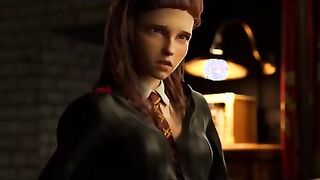 A Date With The Devil - Horny Hermione Granger is double penetrated by tentacles