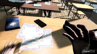 The Affair - Lara Croft gives a teacher a blowjob in her dorm room