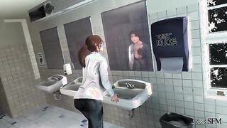 The Affair - Lara Croft gives a teacher a blowjob in her dorm room