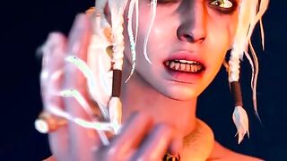 The Empress - Ciri from The Witcher rides Emhyr's cock for creampie