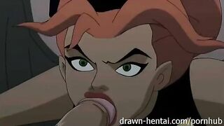 She-Hulk is creampied by the Human Torch's big cartoon cock