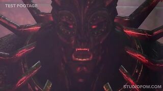 Project Snow - Cute 3D catgirl is anal gangbanged by orcs and beasts
