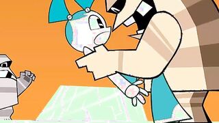 What What in the Robot - Jenny double penetrated by rock monsters