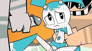 What What in the Robot - Jenny double penetrated by rock monsters