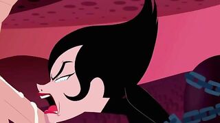 Samurai Jack gives Ashi a rough and deep face fucking