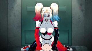 Harley Quinn Arkham ASSylum - Her pussy and asshole satisfies you repeatedly