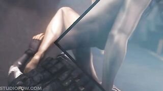 Let's Play - Mileena gives rides a cock and gives handjobs