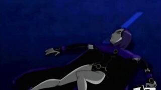 Slade Wilson pile drivers Raven's asshole