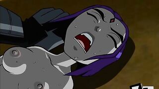 Slade Wilson pile drivers Raven's asshole