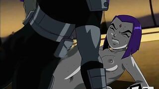 Slade Wilson pile drivers Raven's asshole