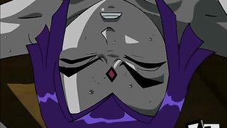 Slade Wilson pile drivers Raven's asshole
