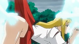 Shinobi Seduction 2 - Hentai lesbians have hot threesome to find treasure