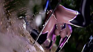 Outdoor's Hell Knight - Demon hunter Ingrid gets roughly gangbanged by BBCs in bathroom
