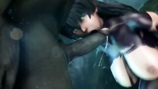 Taimanin Asagi 2: Chaos Arena - Female ninjas gangbanged by demons