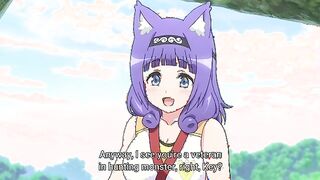 Immoral Guild (uncensored ecchi) 1 - Workaholic rescues busty catgirl from slime