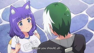 Immoral Guild (uncensored ecchi) 8 - Busty catgirl tied up and squirted all over